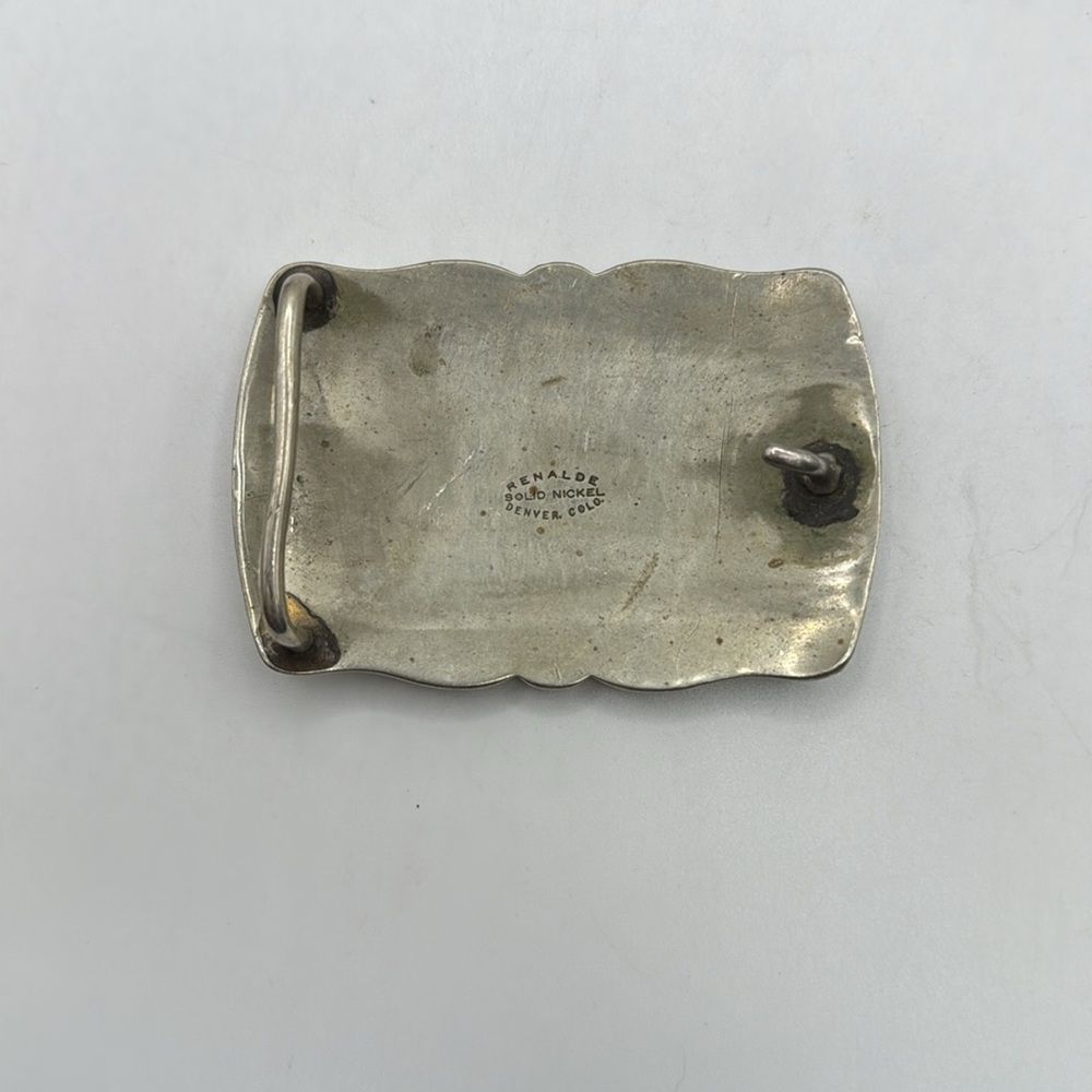 Renalde Silver Tone Gold Solid Nickle Western Bel… - image 2